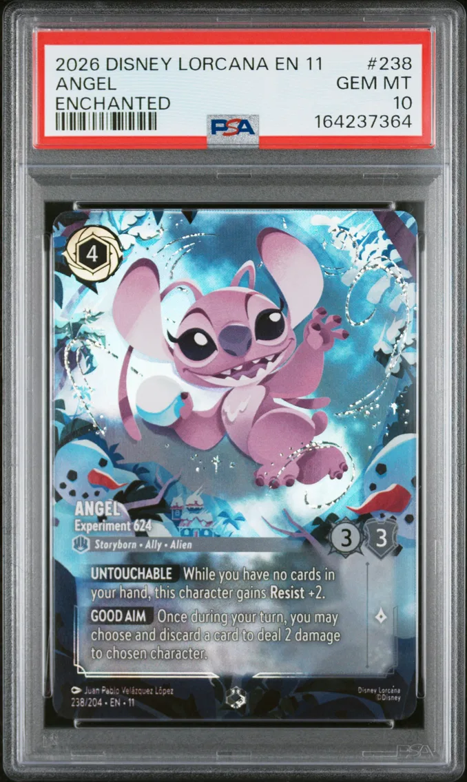 2026 #238 Angel - Experiment 624 PSA 10 Disney Lorcana EN 11-Winterspell