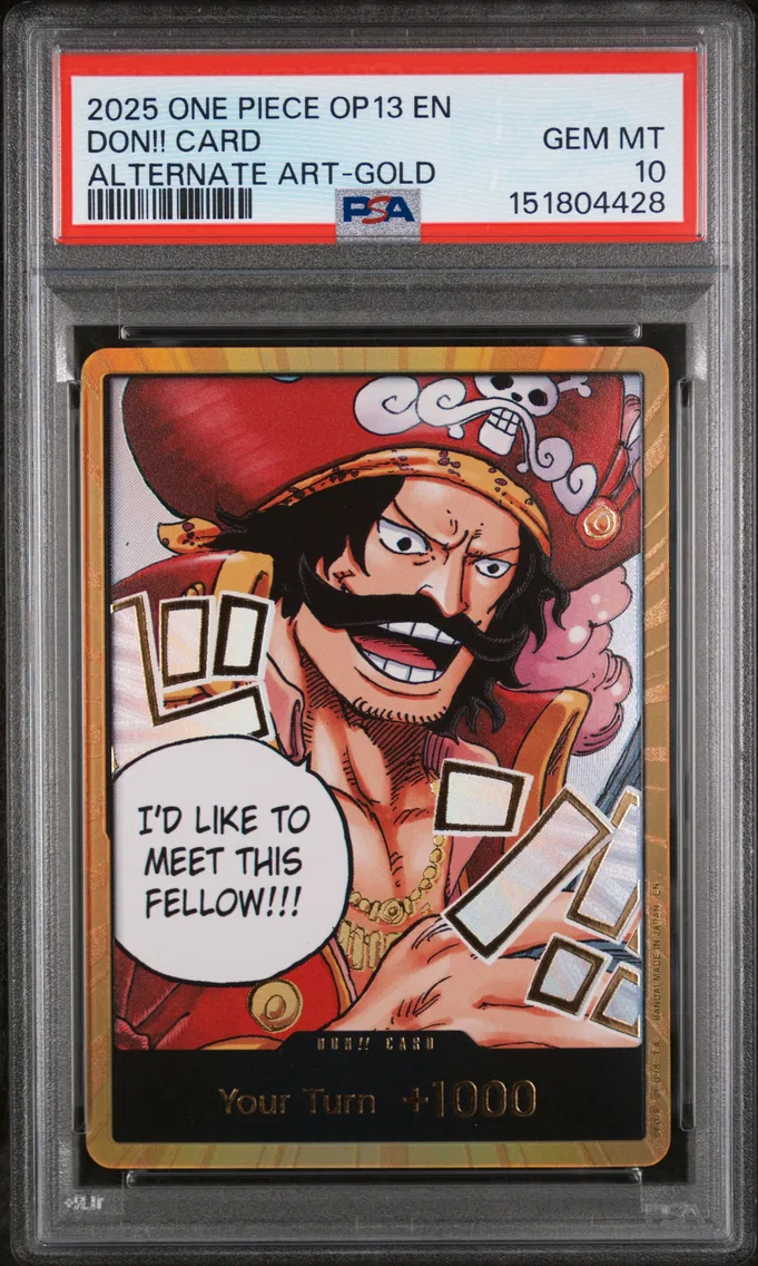 2025 #NA Don!! Card PSA 10 One Piece OP13-Carrying on His Will