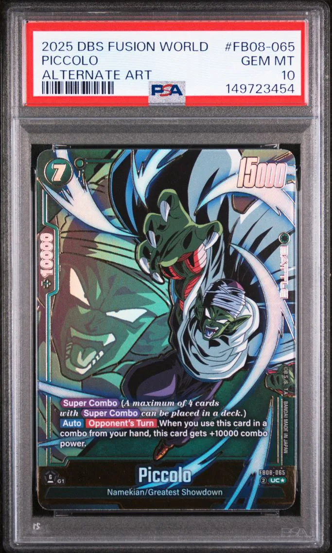 2025 #FB08-065 Piccolo PSA 10 Dragon Ball Super Card Game Fusion World Saiyan's Pride