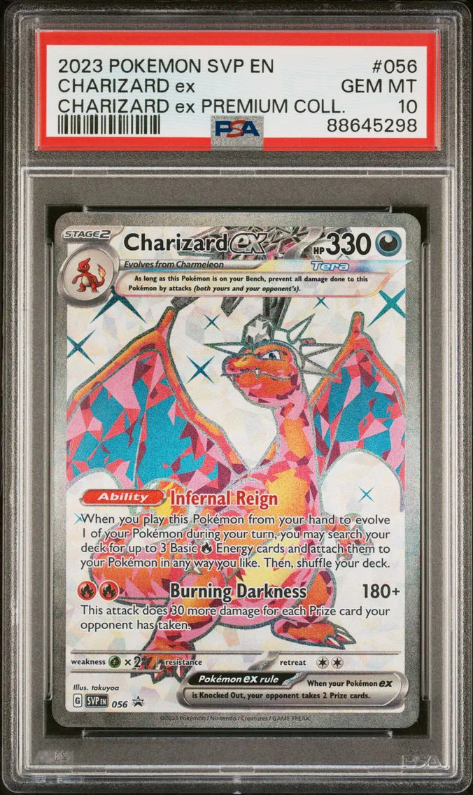 2023 #056 Charizard EX PSA 10 Svp EN-SV Black Star Promo