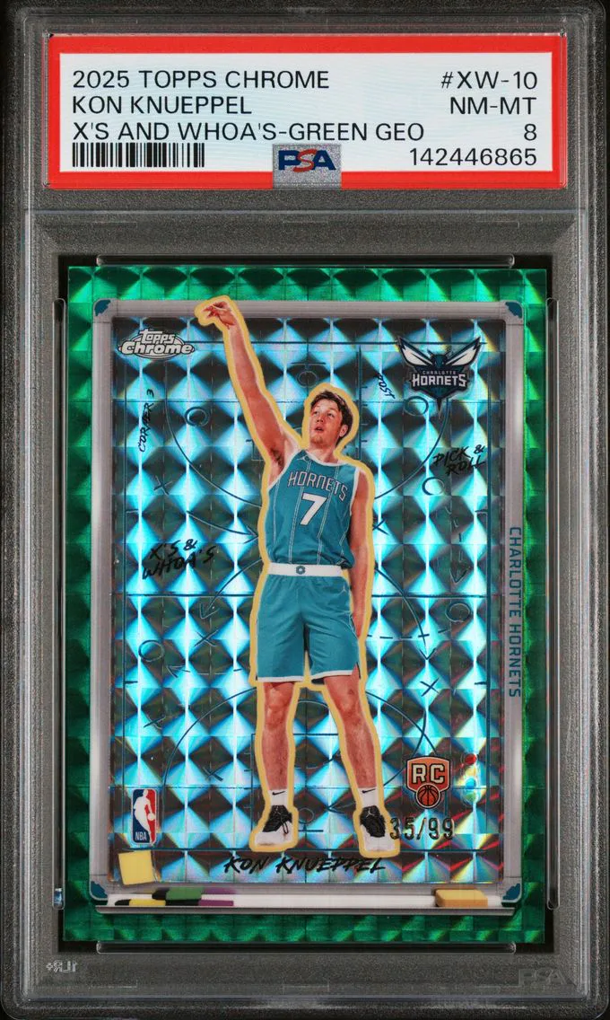 2025 #XW-10 Kon Knueppel PSA 8 Topps Chrome X's and Whoa's