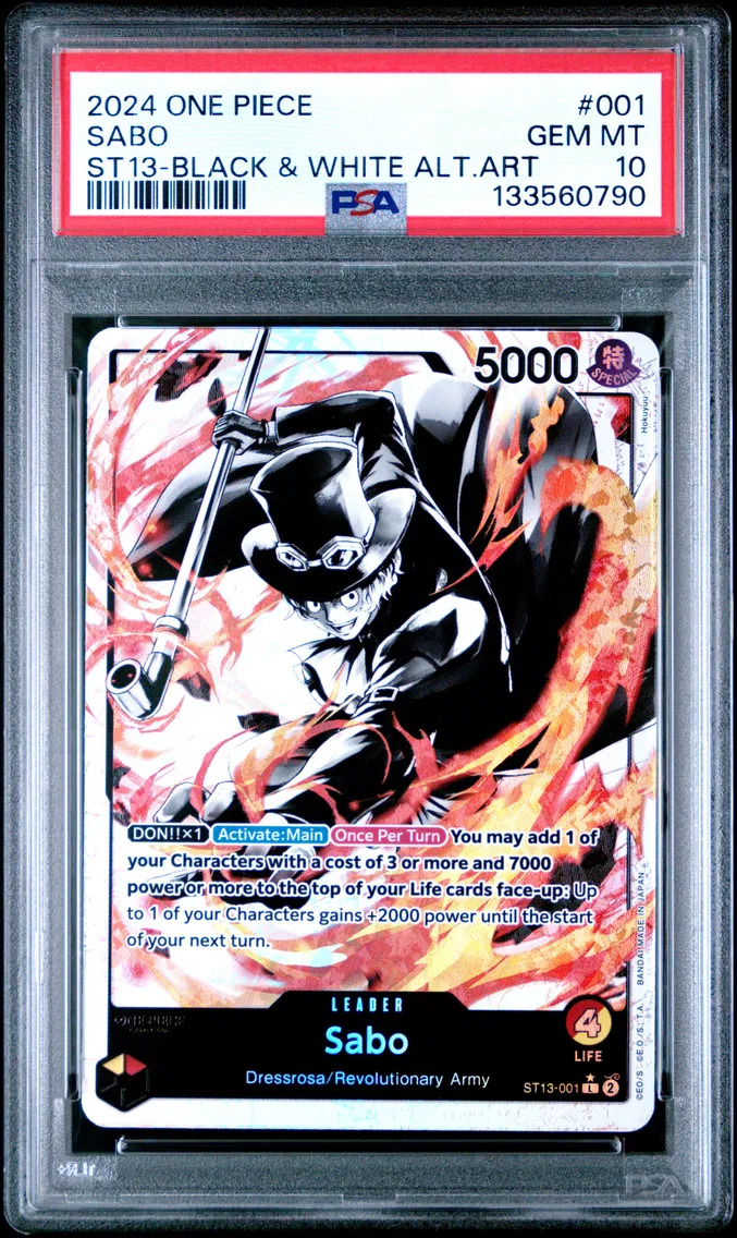 2024 #001 Sabo PSA 10 One Piece Ultra Deck ST13-the Three Brothers