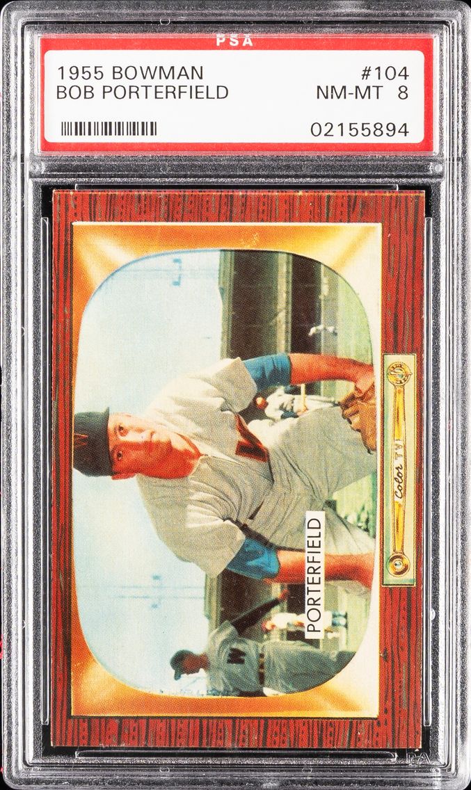 1955 #104 Bob Porterfield PSA 8