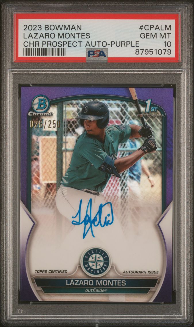 2023 #CPALM Lazaro Montes PSA 10