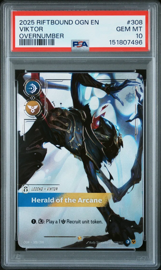 2025 #308 Viktor - Herald of the Arcane PSA 10 Riftbound: League of Legends Ogn-Origins