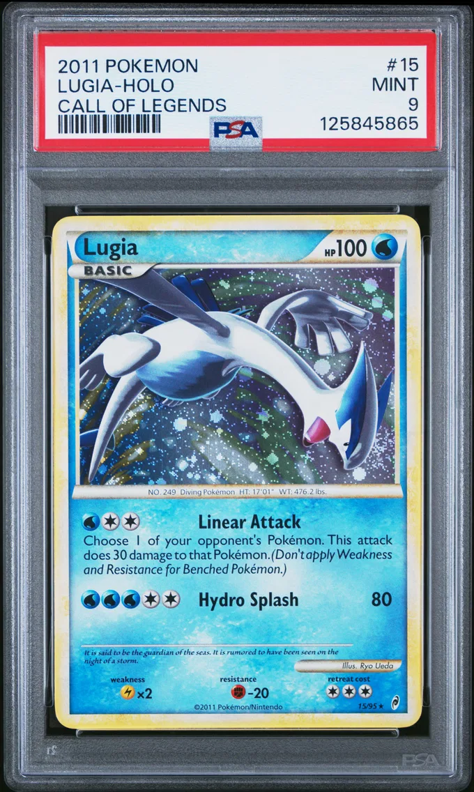 2011 #15 Lugia-Holo PSA 9 Call o