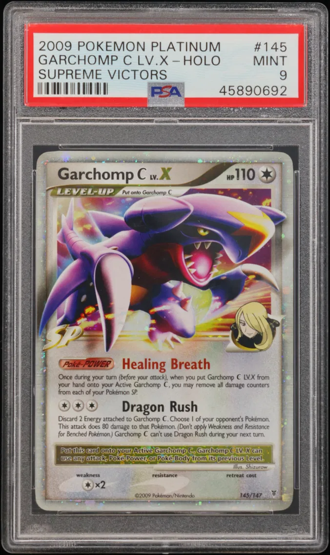 2009 #145 Garchomp C LV.X-Holo P