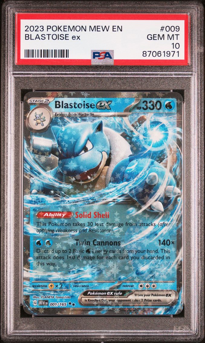 2023 #009 Blastoise EX PSA 10 Mew EN-151