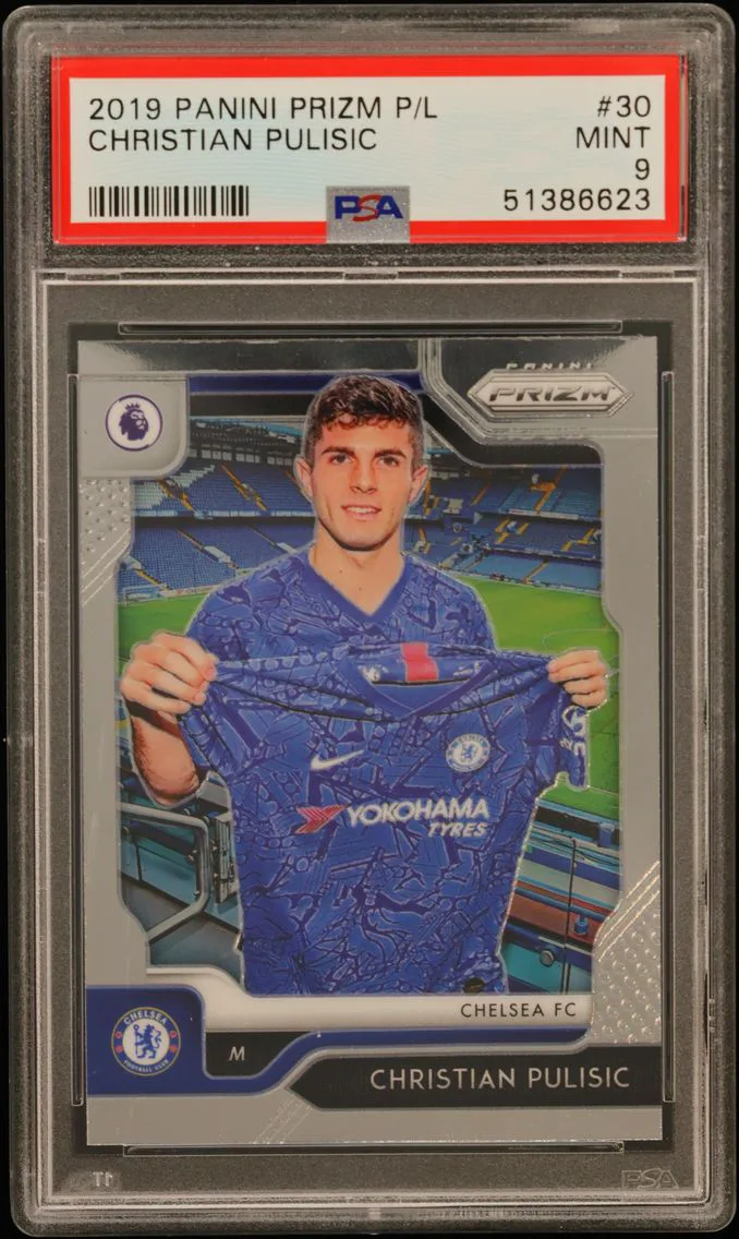 2019 #30 Christian Pulisic PSA 9 Panini Prizm Premier League