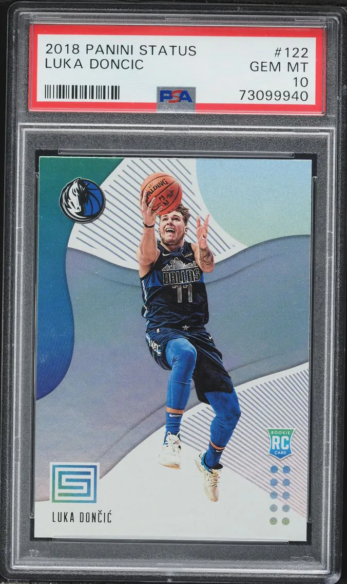 2018 #122 Luka Doncic PSA 10 Panini Status Basketball