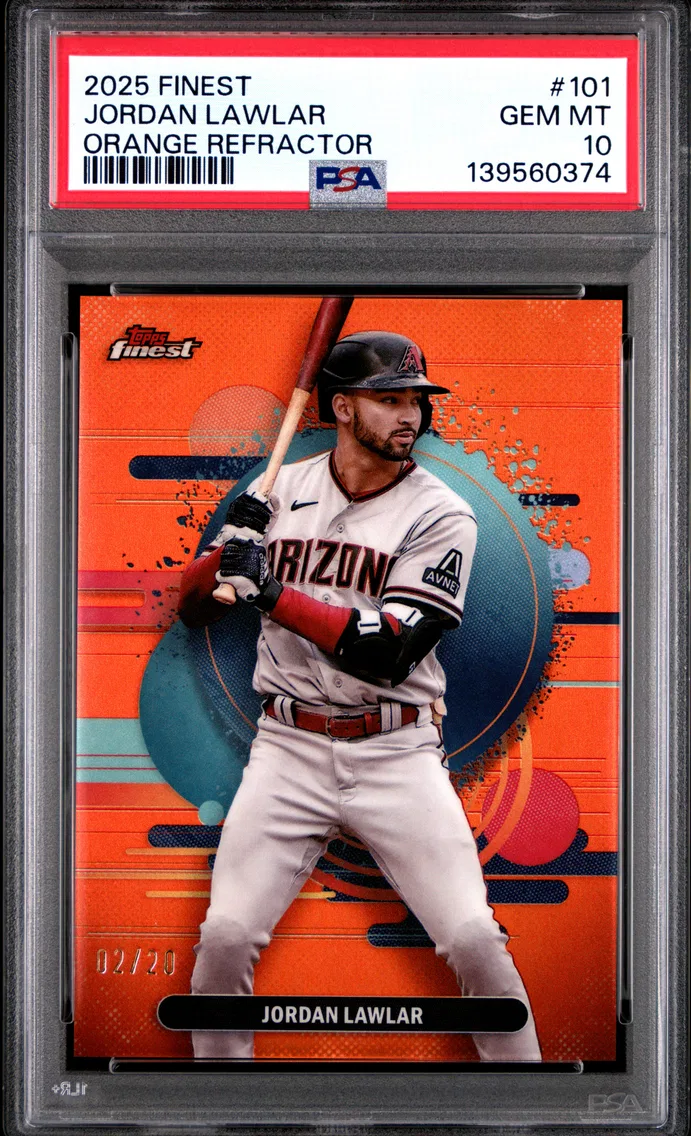 2025 #101 Jordan Lawlar PSA 10 Topps Finest