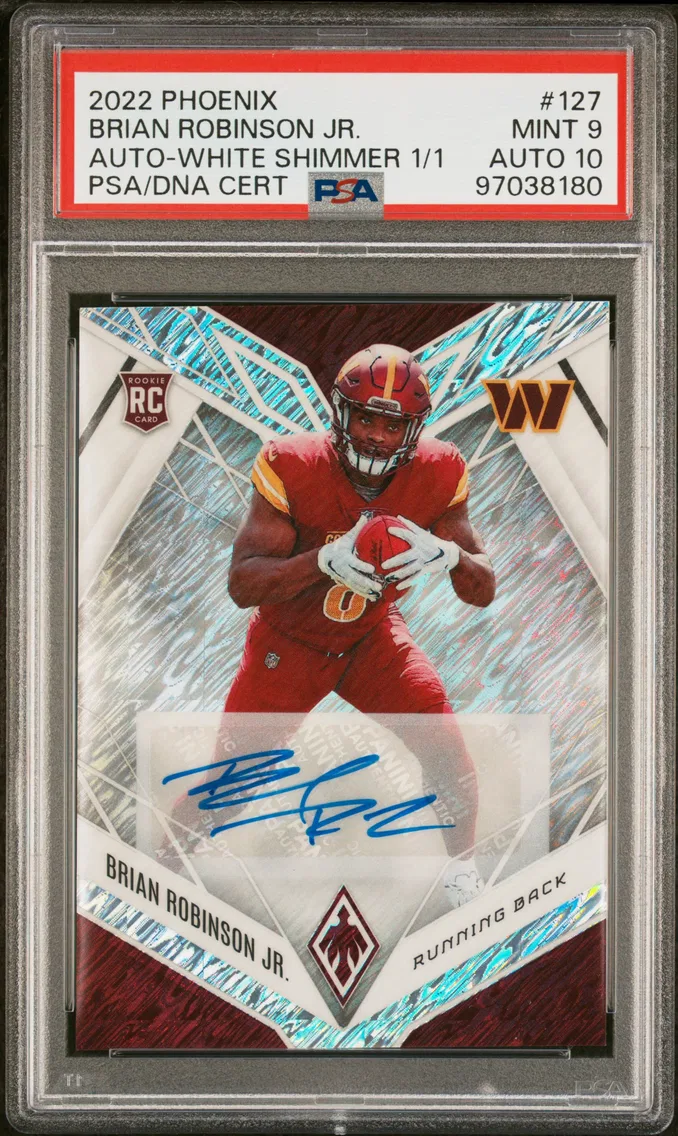 2022 #127 Brian Robinson Jr. PSA 9 Panini Phoenix