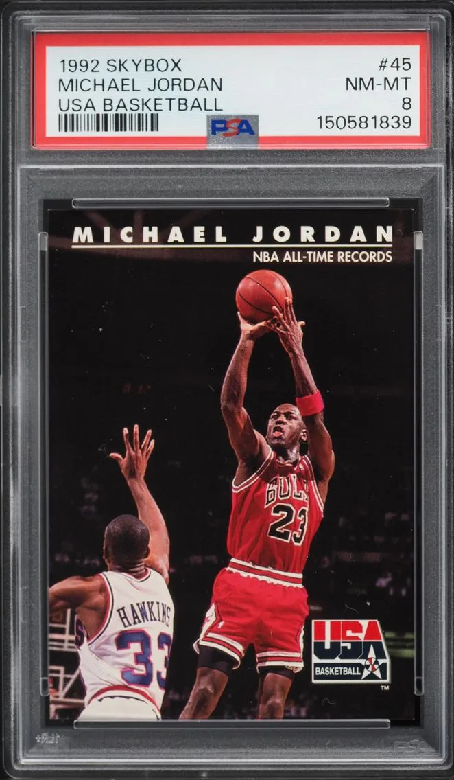 1992 #45 Michael Jordan PSA 8 Skybox USA Basketball