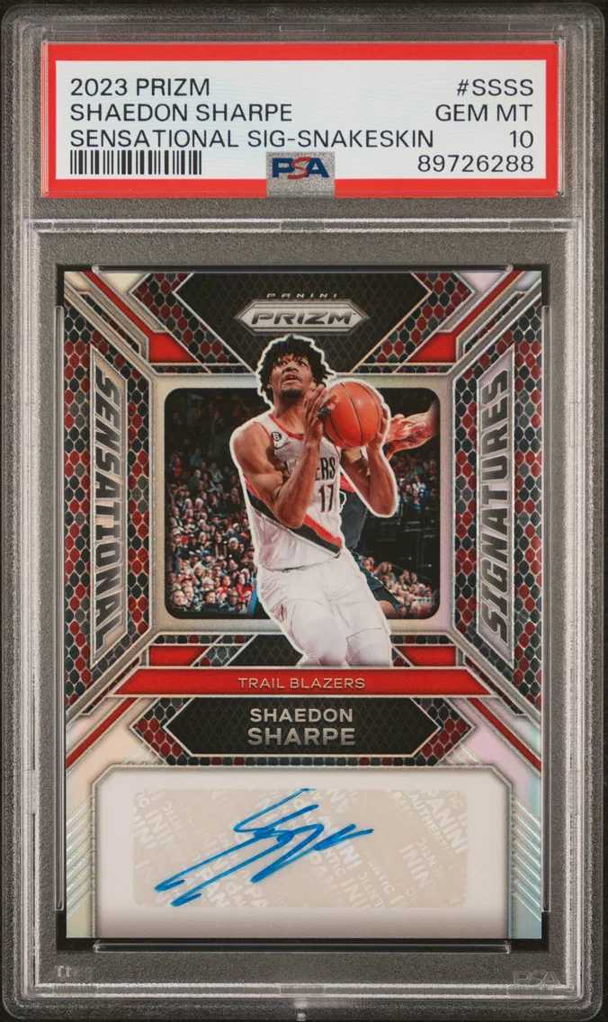 2023 #SSSS Shaedon Sharpe PSA 10