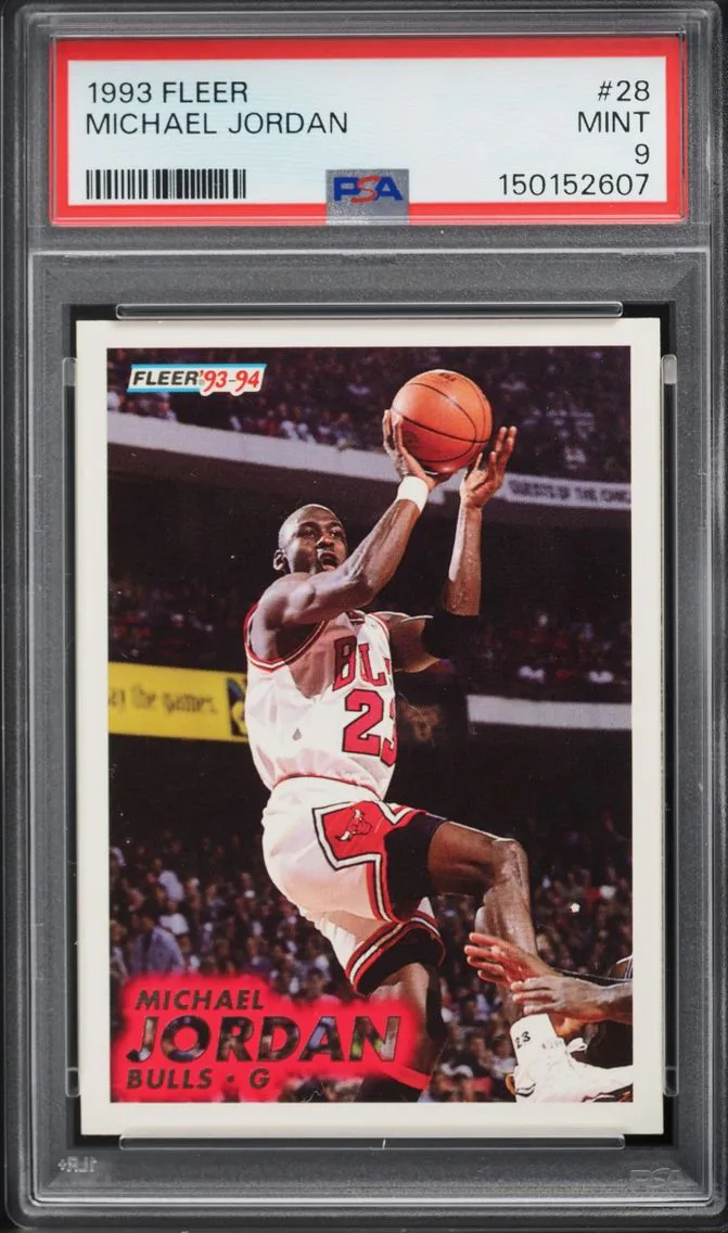 1993 Fleer Basketball Michael Jordan #28 PSA 9 MINT