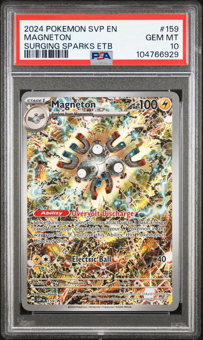 2024 #159 Magneton PSA 10 Svp EN-SV Black Star Promo Pokemon