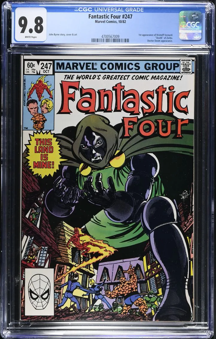 1982 Fantastic Four #247 CGC 9.8 Marvel Comics