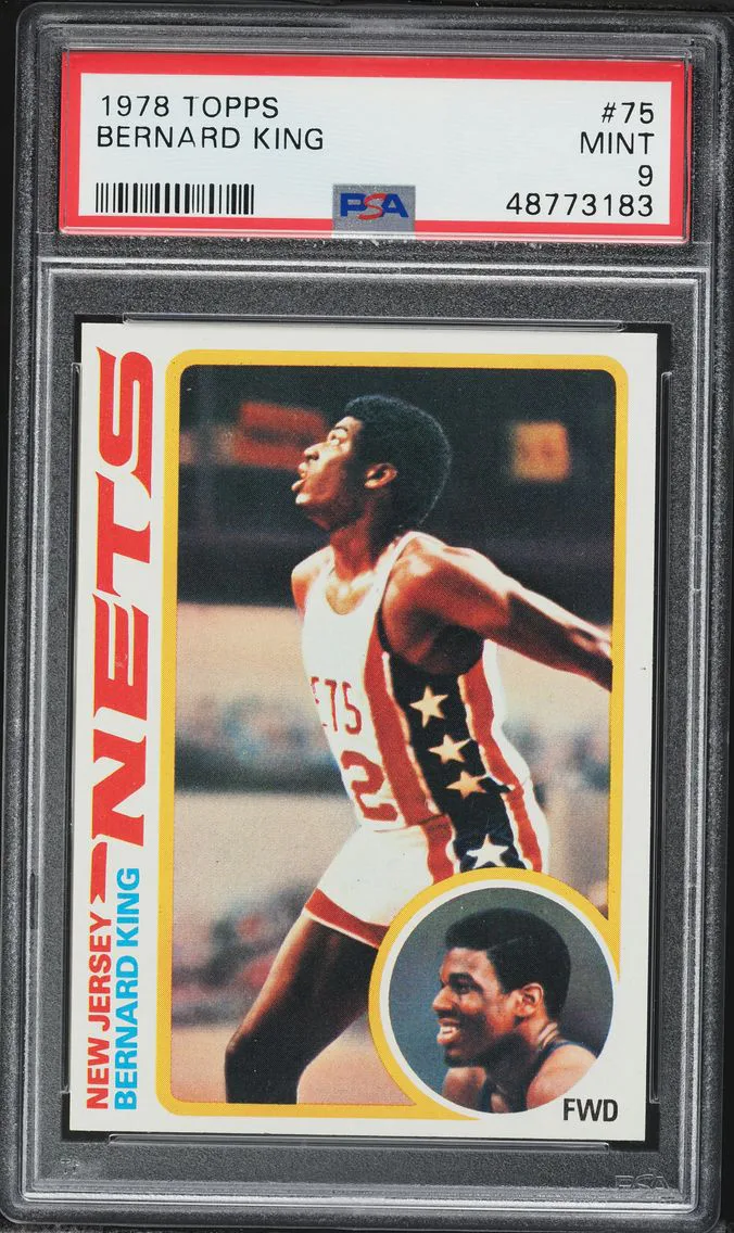 1978 #75 Bernard King PSA 9 Topps Basketball