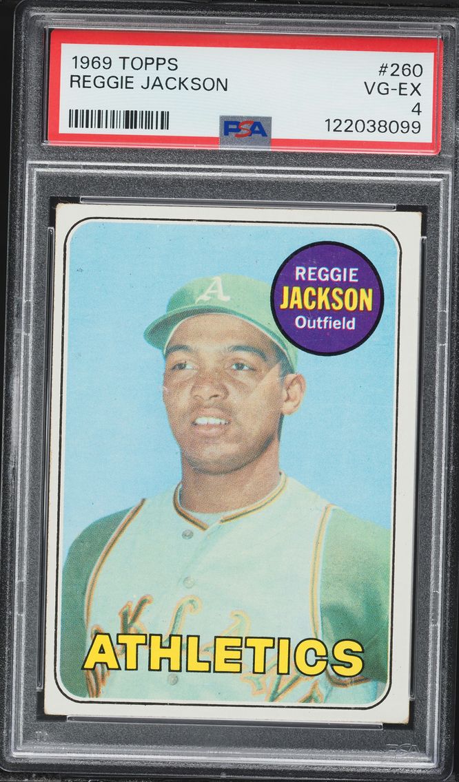 1969 #260 Reggie Jackson PSA 4 T