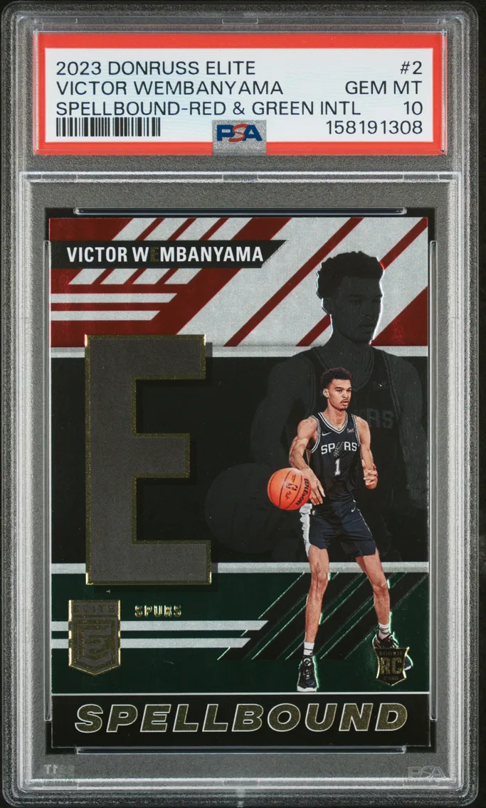 2023 #2 Victor Wembanyama PSA 10 Panini Donruss Elite Spellbound