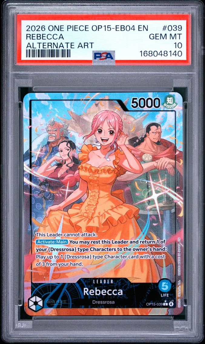 2026 #039 Rebecca PSA 10 One Piece OP15-EB04-Adventure on Kami's Island