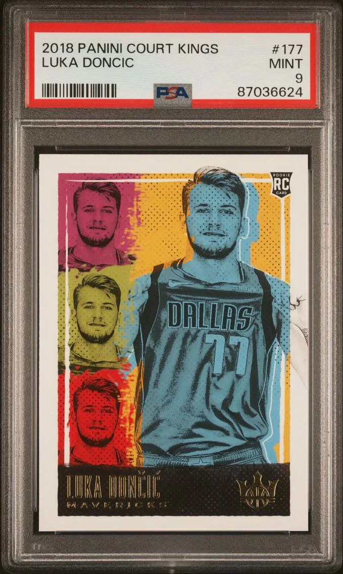 2018 #177 Luka Doncic PSA 9 Panini Court Kings