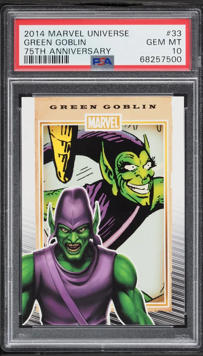 2014 #33 Rittenhouse Marvel 75th Anniversary Green Goblin GEM MINT PSA 10