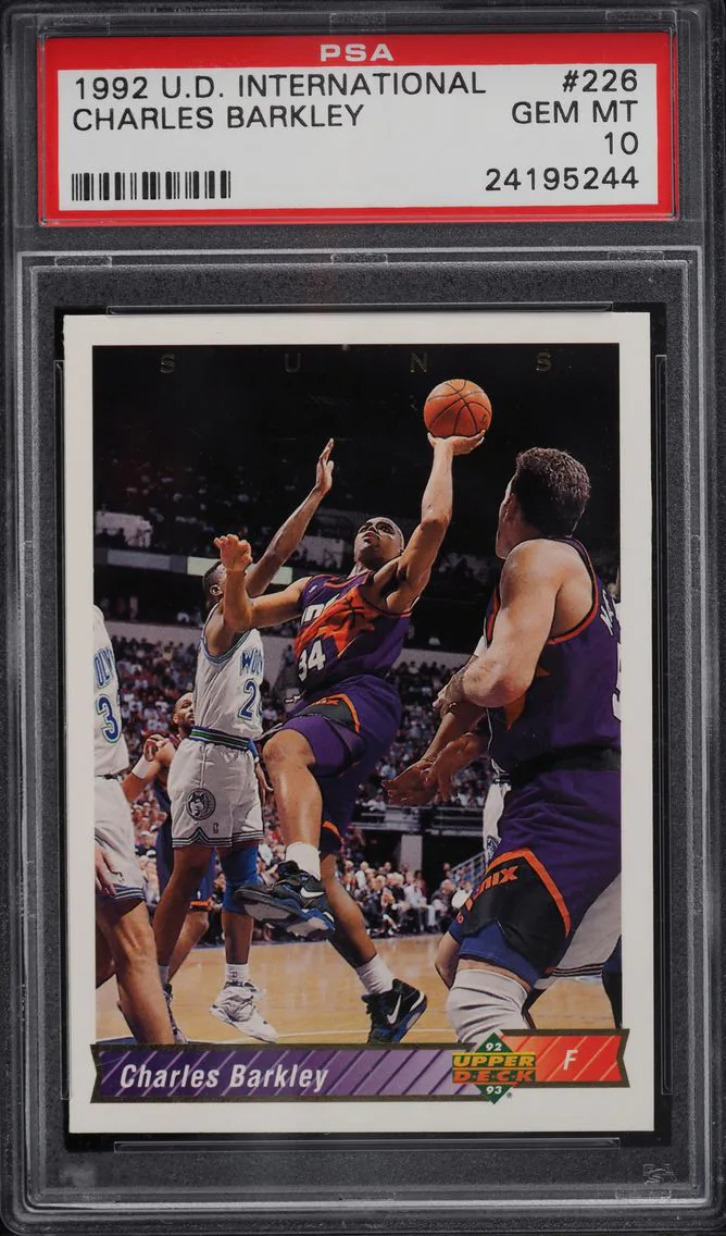 1992 UPPER DECK INTERNATIONAL CHARLES BARKLEY #226 PSA 10 GEM MINT