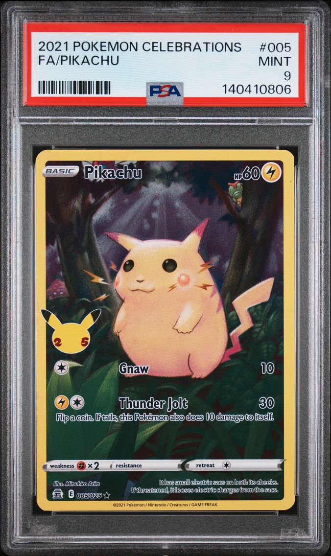 2021 #005 Full Art/Pikachu PSA 9 Celebrations
