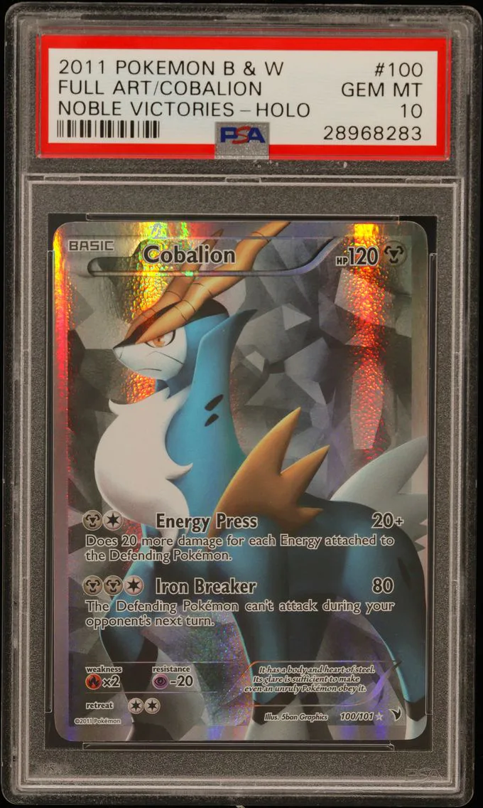 2011 #100 Full Art/Cobalion PSA 