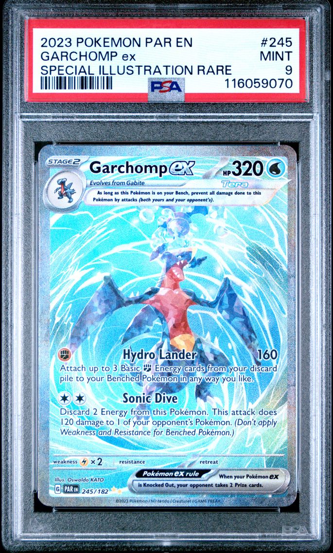 2023 #245 Garchomp EX PSA 9 Par EN-Paradox Rift Pokemon