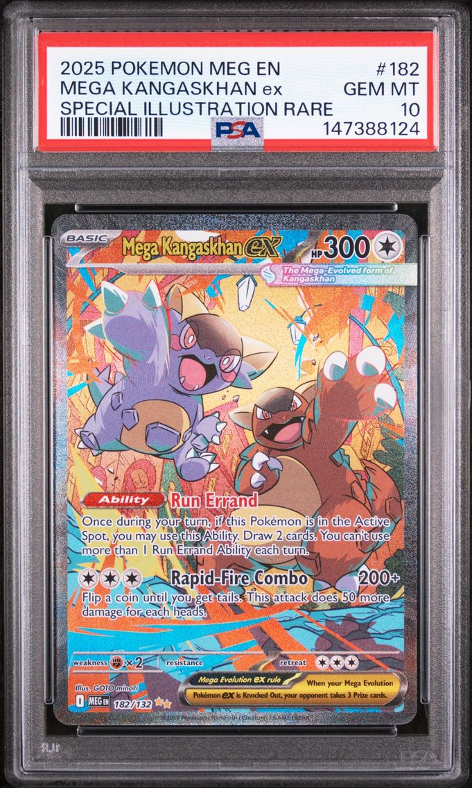 2025 #182 Mega Kangaskhan EX PSA 10 Meg EN-Mega Evolution