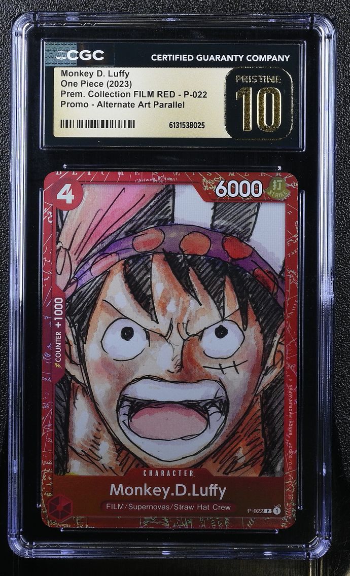 2023 #P-022 Monkey D. Luffy CGC 10 Pristine Premium Collection FILM RED (Foil) - English