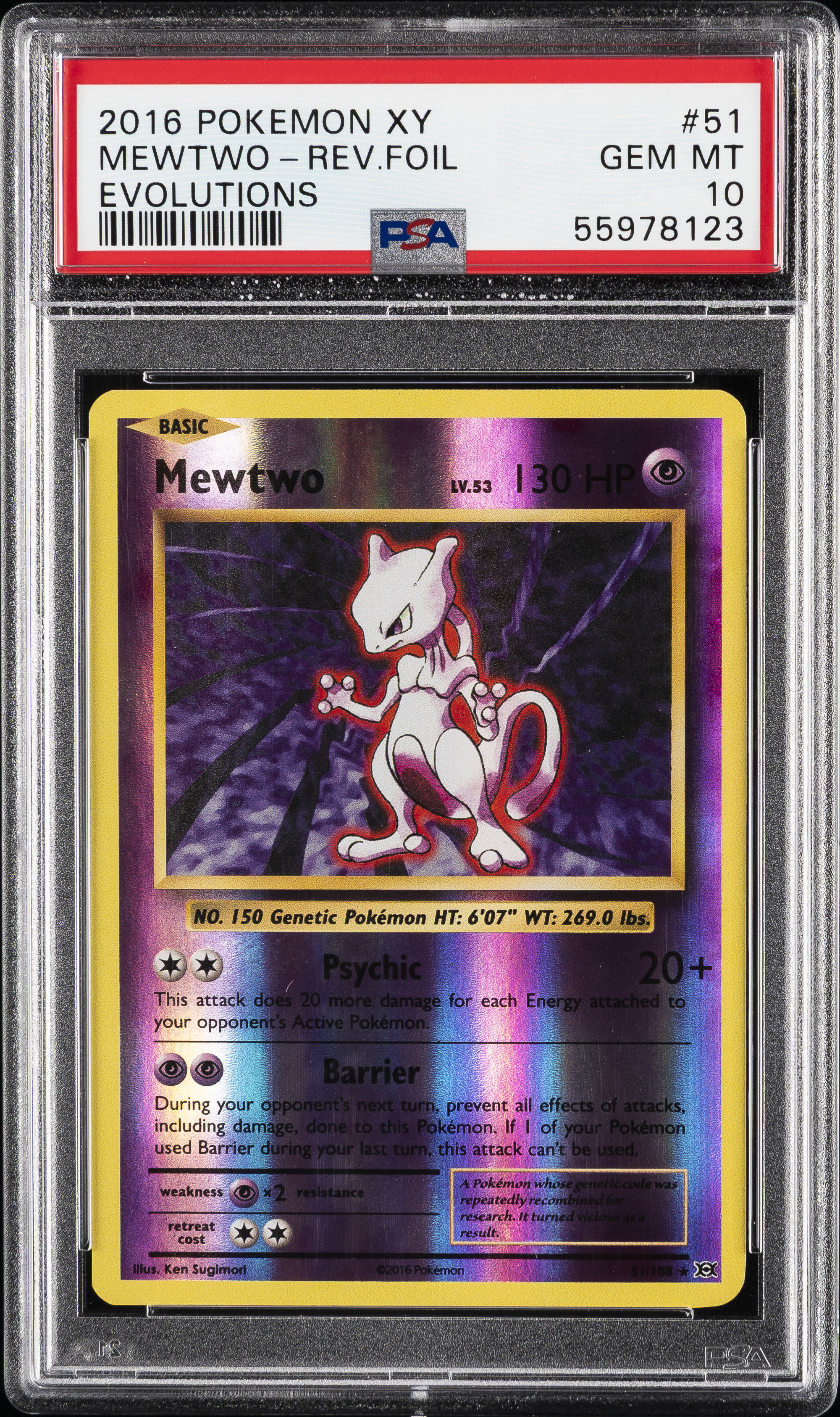 Mewtwo-Reverse Foil