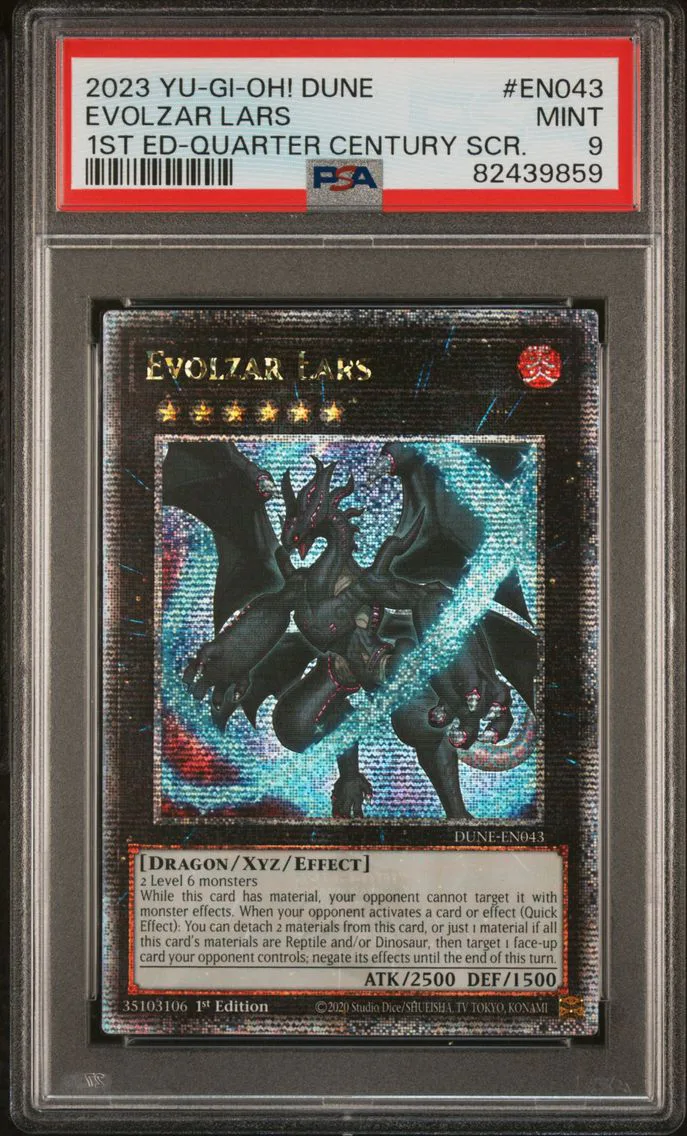 2023 #EN043 Evolzar Lars PSA 9 YU-GI-Oh! Dune-Duelist Nexus