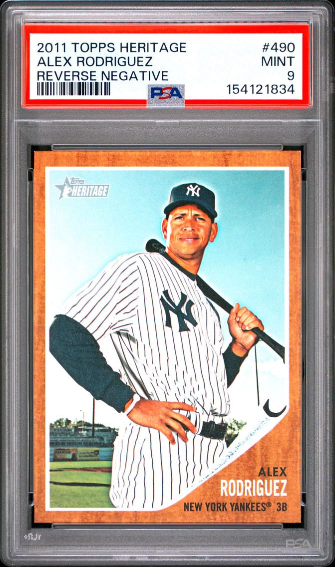 2011 #490 Alex Rodriguez PSA 9 T