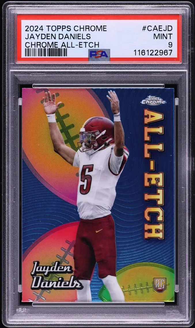2024 Topps Chrome All Etch Jayden Daniels ROOKIE #CAE-JD PSA 9 MINT