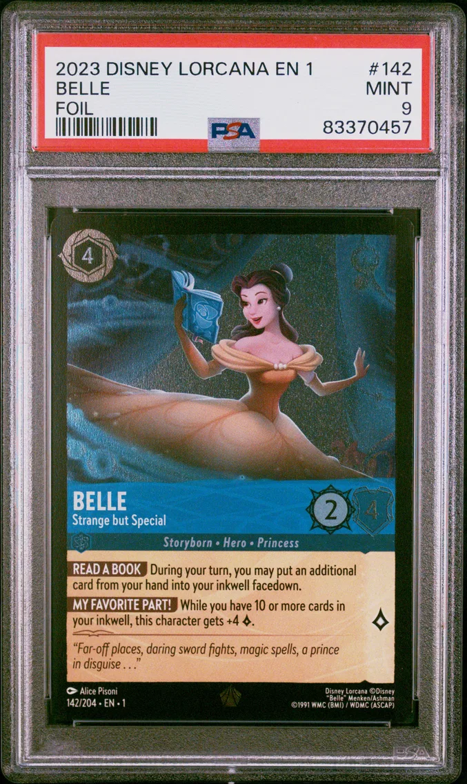 2023 #142 BELLE PSA 9 Disney Lorcana EN 1-the First Chapter