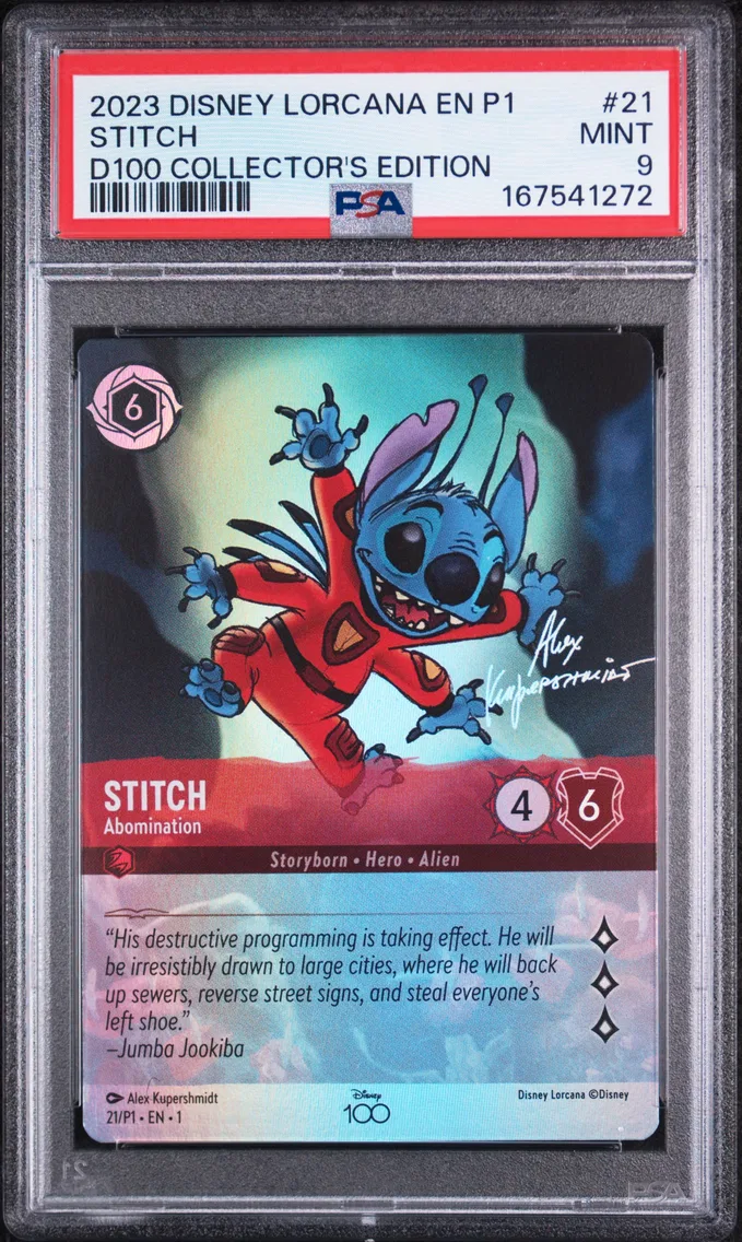 2023 #21 Stitch - Abomination PSA 9 Disney Lorcana EN P1-Promo