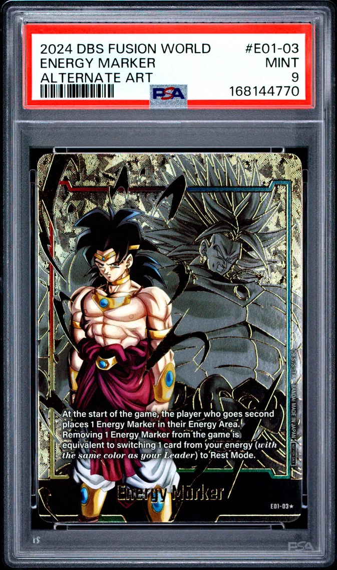 2024 #E01-03 Energy Marker PSA 9 Dragon Ball Super Card Game Fusion World Energy Marker Pack 01