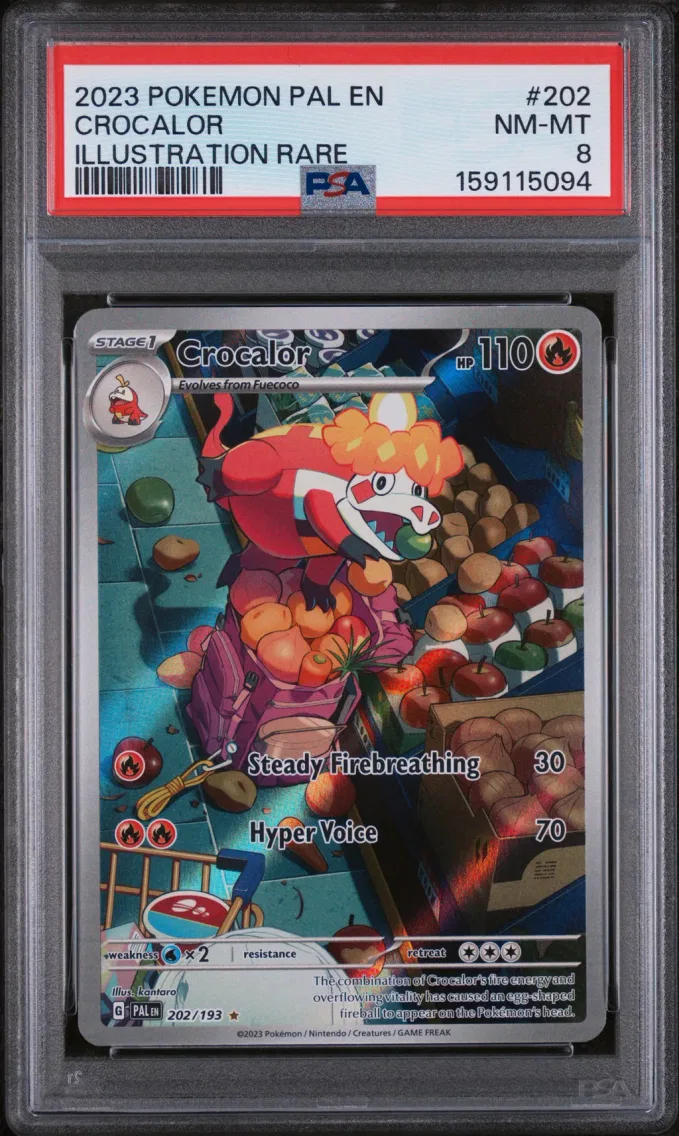 2023 Pokemon Pal EN-Paldea Evolved Crocalor Pal EN-Paldea Evolved #202 PSA 8