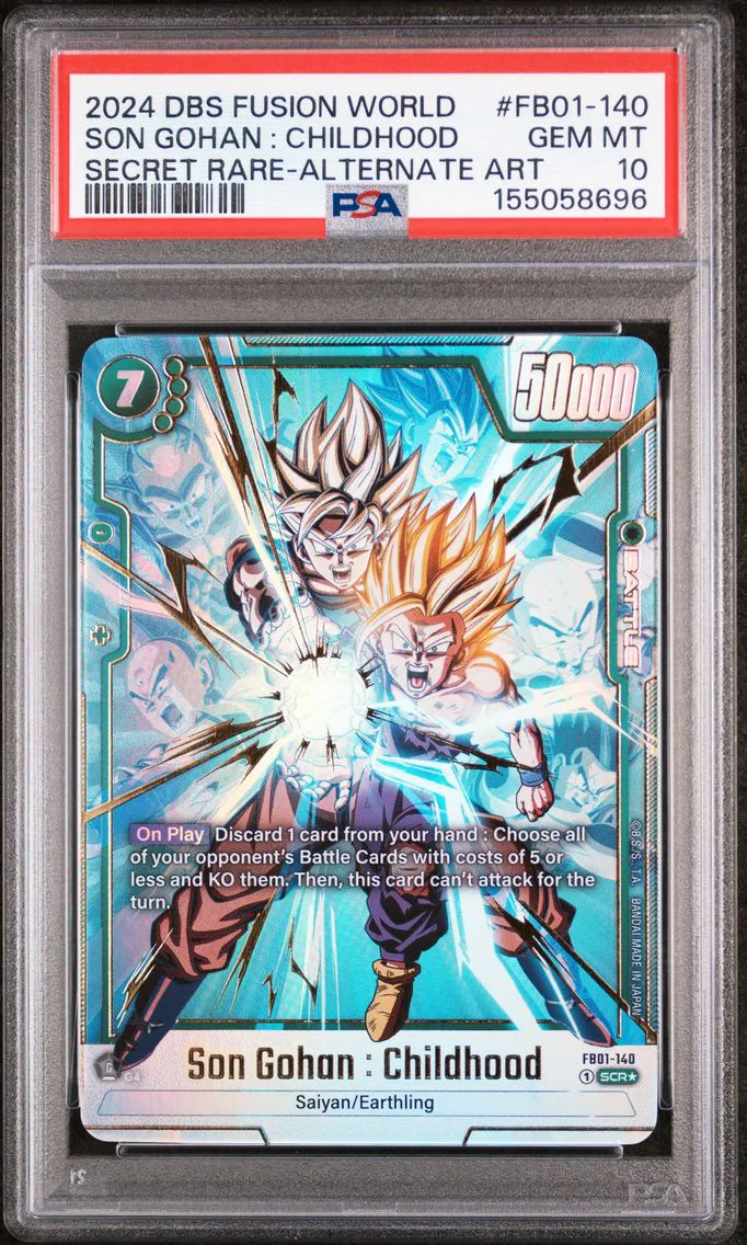 2024 #FB01-140 Son Gohan : Childhood PSA 10 Dragon Ball Super Card Game Fusion World Awakened Pulse