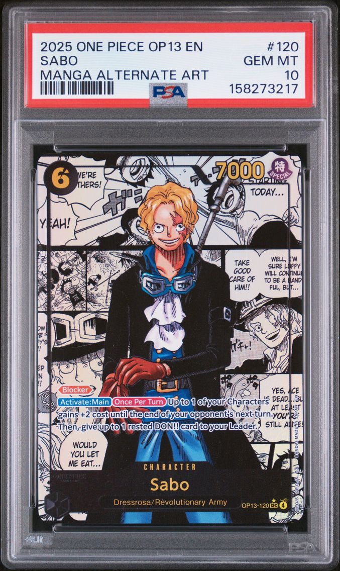2025 #120 Sabo PSA 10 One Piece 