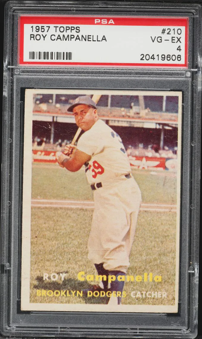 1957 #210 Roy Campanella PSA 4 Topps Baseball