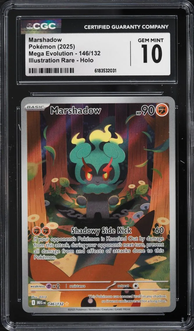 2025 #146 Marshadow CGC 10 Pokemon Mega Evolution IR