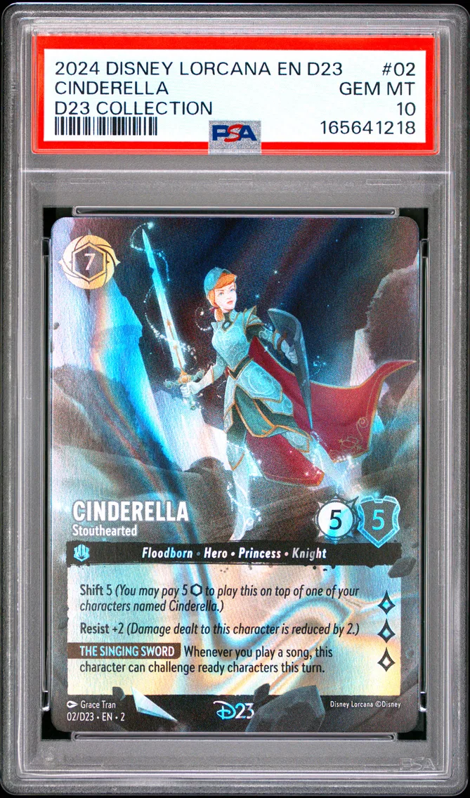 2024 #02 Cinderella - Stouthearted PSA 10 Disney Lorcana EN D23-D23 Expo Promo