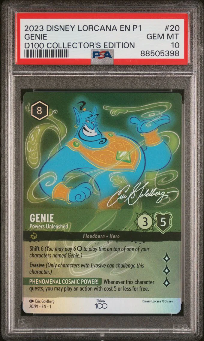2023 #20 Genie - Powers Unleashed PSA 10 Disney Lorcana EN P1-Promo