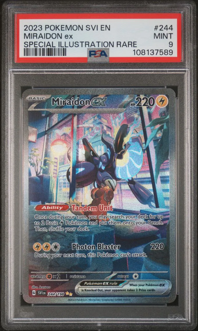 2023 #244 Miraidon EX PSA 9 Svi EN-Scarlet & Violet