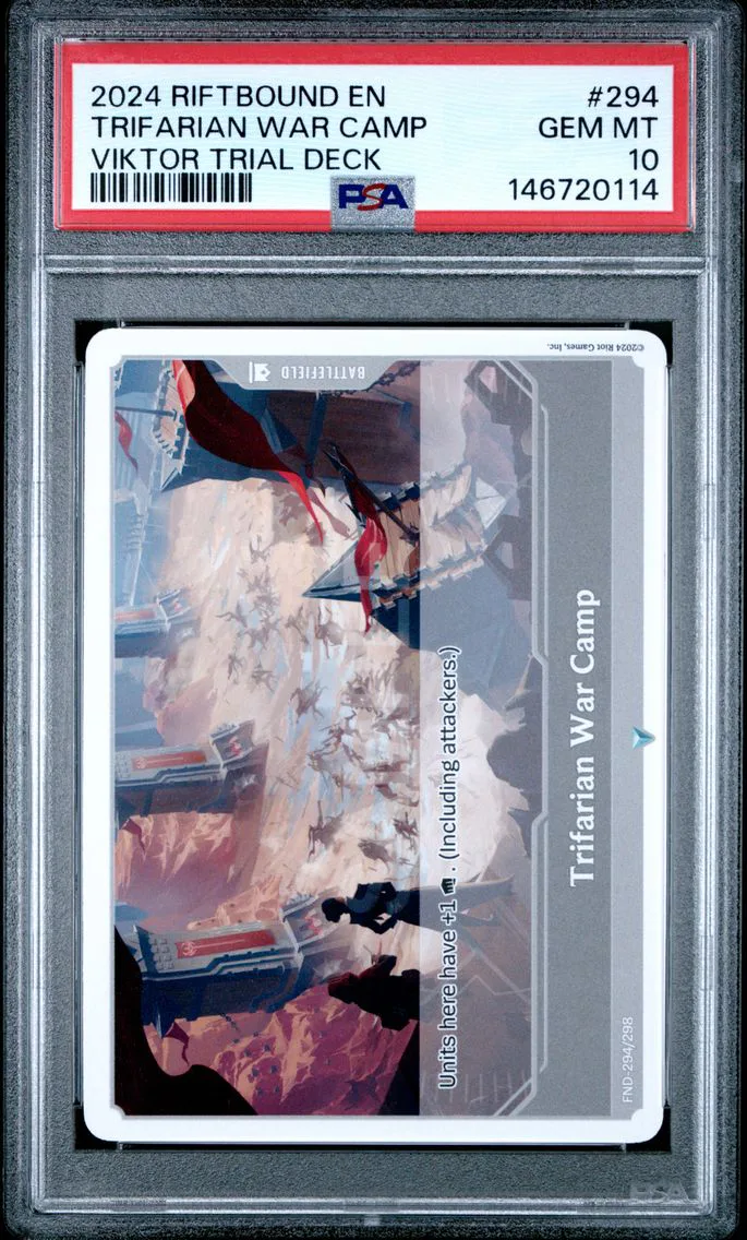 2024 #294 TRIFARIAN WAR CAMP PSA 10 Riftbound: League of Legends Viktor Trial Deck