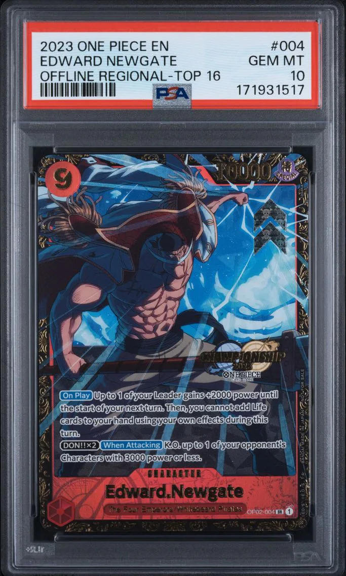 2023 #004 Edward Newgate PSA 10 One Piece Promos